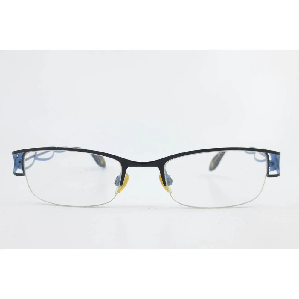 FYSH UK 3432 564 Urban Eyewear Matte Black Blue Rectangular Frames 51-19-135